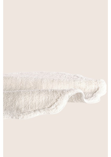Scallop Yuvarlak Banyo Paspası Bambu 90X90 Ekru indirimleri