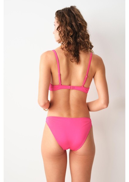 Gia Balenli Balkonet Bikini Tek Üst Pembe 239102