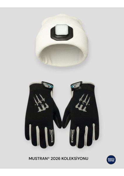 Tactical Motorcu Koşucu Bisikletçi Eldiveni + Şarjlı Led Bere Seti | Kafa Bandı Hediyeli USB Type-C fırsatları