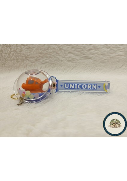 3,lü Anahtarlık Karışık Sulu Daire Desenli