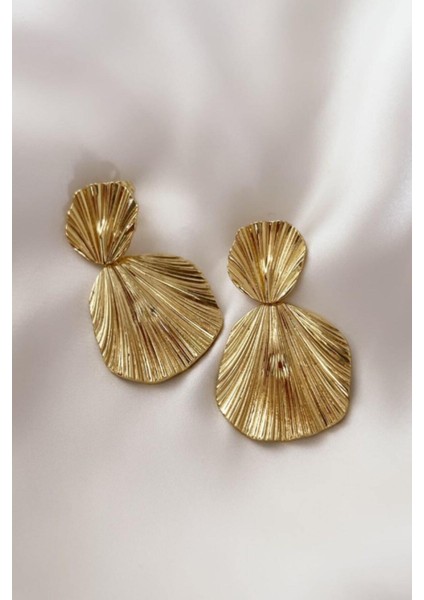 Midye/istiridye Formlu Gold Küpe 06-Xpng-Kp fiyatları