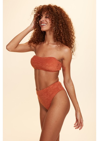 Simone Straplez Bandaj Havlu Bikini Tek Üst Tarçın 229116