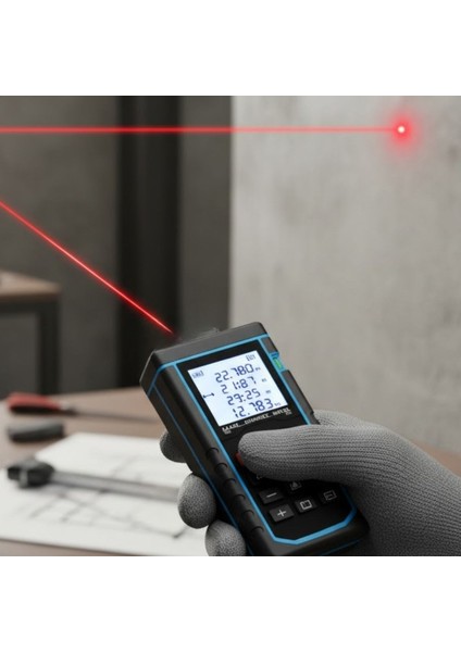 Profesyonel 40 Metre Dijital Lazer Metre Ölçüm Cihazı-Lcd Ekranlı,su Terazili,pisagor Ölçüm Fonksiyonlu,20 Kayıt Hafızalı,hassas Lazer Ölçer indirimleri