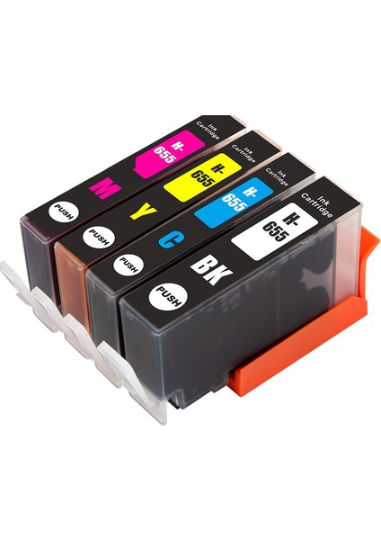655 (CZ109A) -655 (CZ110A) Çipli 4 Renk Muadil Kartuş Seti Hp Deskjet Ink Advantage 4615 (CZ283) Aio Uyumlu