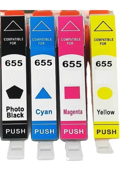 655 (CZ109A) -655 (CZ110A) Çipli 4 Renk Muadil Kartuş Seti Hp Deskjet Ink Advantage 4615 (CZ283) Aio Uyumlu fırsatları
