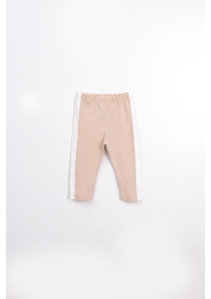 Çizgili Pamuklu Tayt