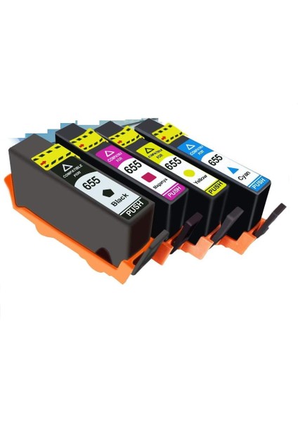 655 Muadil Kartuş Set /hp Deskjet Ink Advantage 4615 /4625 /5525 /6520 /6525 Yazıcı Uyumlu fiyatları