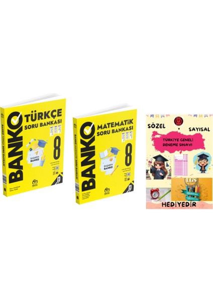 Model Eğitim Yayınları 8. Sınıf Banko Türkçe Matematik Soru Bankası