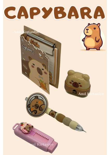 Cappybara Not Defteri Versatil Kalem