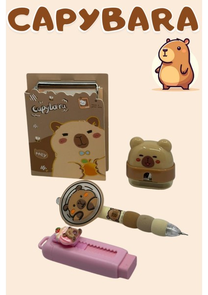 Cappybara Not Defteri Versatil Kalem fiyatları