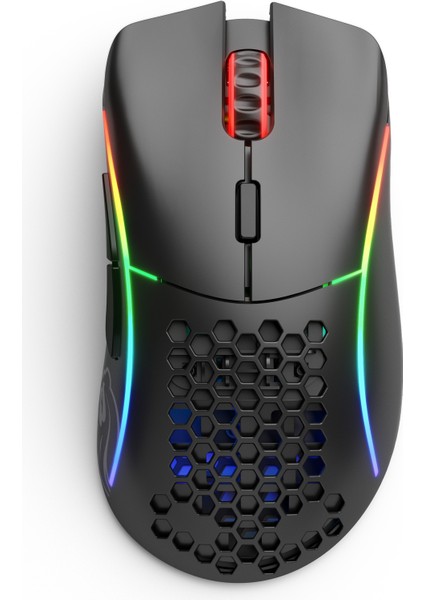 Model D 19000 DPI 69g Kablosuz RGB Ergonomik Gaming Mouse – Mat Siyah (GLRGLO-MS-DW-MB)