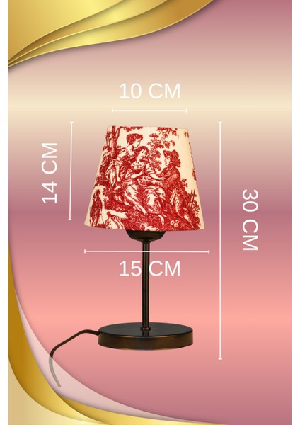 Vintage Siyah Ayak Toile De Jouy Masa Lambası Lambader Kablolu Arapuarlı fiyatları