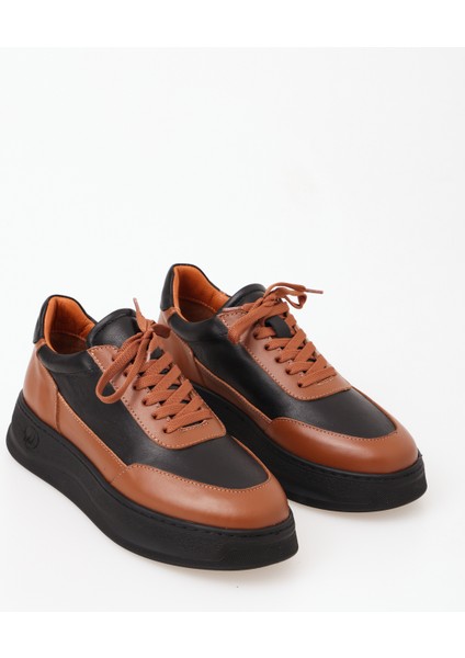 Sera Serisi Kadın Taba Siyah Hakiki Deri Sneaker Ayakkabı fiyatları