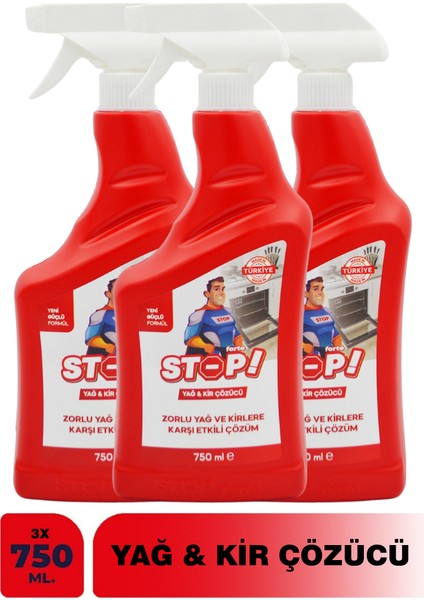 3'lü Yağ & Kir Çözücü