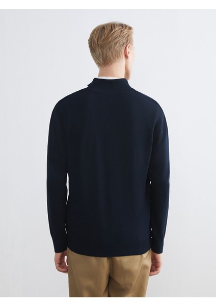 Yeni Sezon Fermuarlı Dik Yaka Erkek Triko Kazak fırsatları