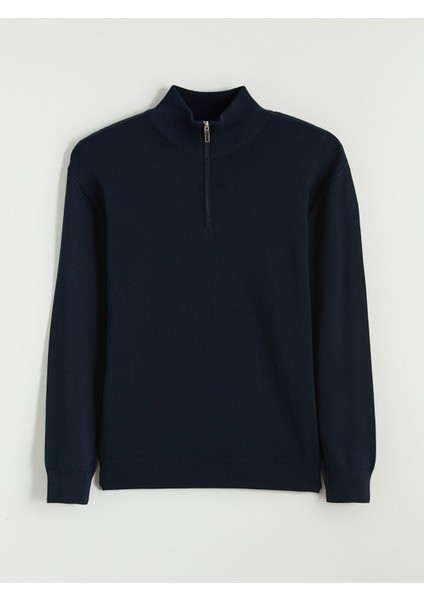 Yeni Sezon Fermuarlı Dik Yaka Erkek Triko Kazak indirimleri