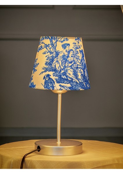 Vintage Gri Ayak Toile De Jouy Masa Lambası Lambader Kablolu Arapuarlı modelleri