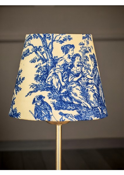 Vintage Gri Ayak Toile De Jouy Masa Lambası Lambader Kablolu Arapuarlı indirimleri