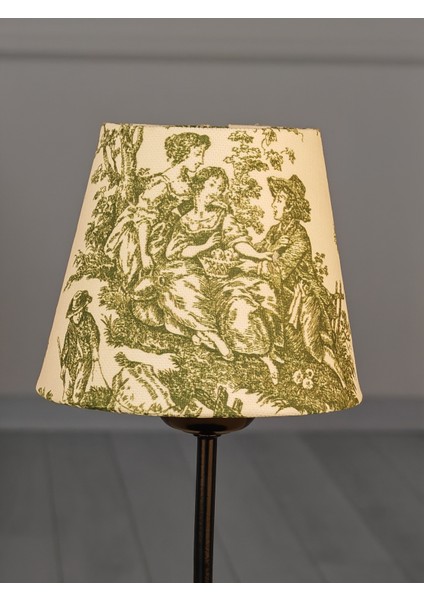 Vintage Siyah Ayak Toile De Jouy Masa Lambası Lambader Kablolu Arapuarlı modelleri