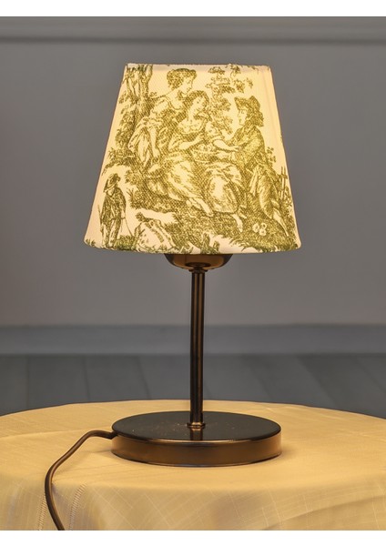 Vintage Siyah Ayak Toile De Jouy Masa Lambası Lambader Kablolu Arapuarlı fırsatları