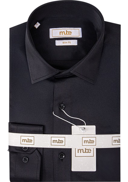 Erkek Likralı Slim Fit Pamuk Gömlek