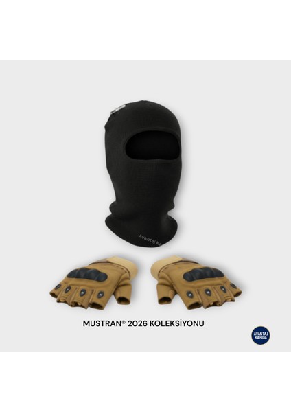 Suyutti Çift Kat Kışlık Kar Maskesi + Ithal Taktik Korumalı Motosiklet Outdoor Eldiven 2’li Set