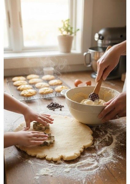 4’lü Silikon Kurabiye Kalıplı Spatula Seti modelleri