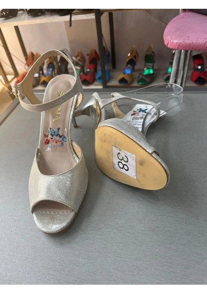 Gümüş Metalik Tek Atkı Model 8.5 cm 13 Pont Jurdan Taban Tango, Dans ve Abiye Ayakkabısı fiyatları