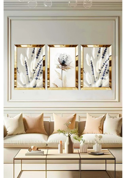 Pleksi Çerçeveli Pamuk Tablo 3lü