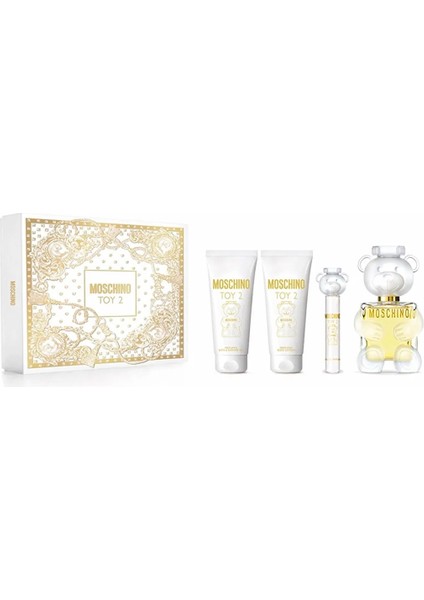 Moschıno Toy 2 Edp Parfüm Seti (Edp Parfüm 100ML+DUŞ Jeli 100ML+VÜCUT Losyonu 100ML+ 10 Ml)