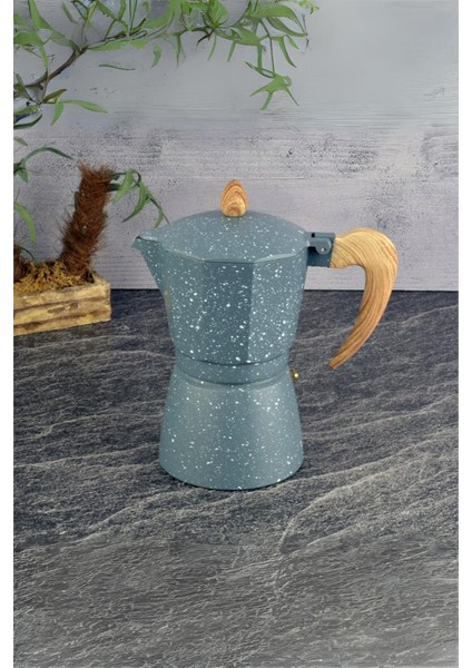 Moka Cezve 6 Fincanlık 300 ml Gri