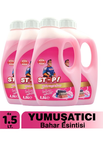 4'lü Çamaşır Yumuşatıcı 1.5 Litre Bahar Esintisi