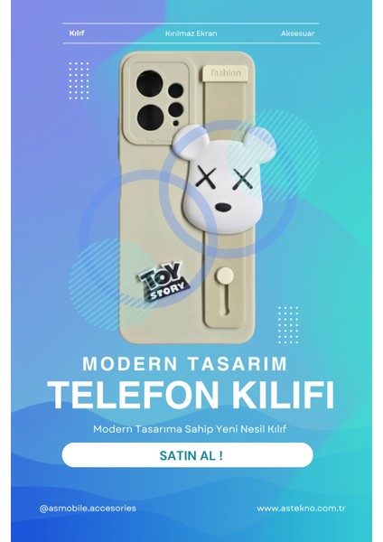 Redmi Note 12 4g Uyumlu Kılıf Bej Renk 3D Figürlü Darbe Emici Yumuşak Silikon Kapak indirimleri