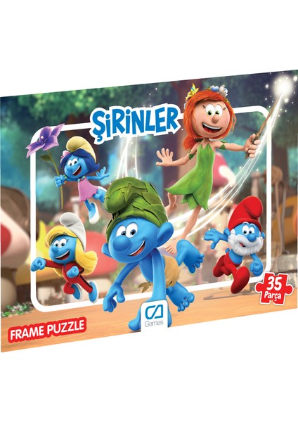 Şirinler Frame Puzzle - 35 Parça - Karışık Desen Gönderilecektir. fiyatları