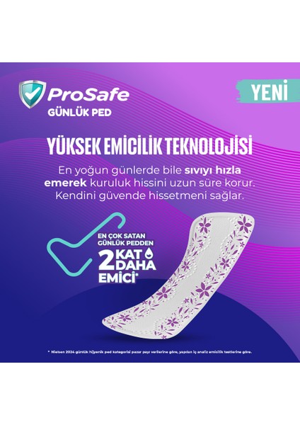 Günlük Ped Extra Uzun 20'li X4 modelleri