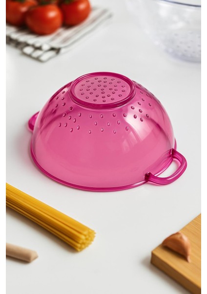 Akrilik Pembe Mini Pirinç Süzgeçi & Bakliyat Süzgeçi (3 Su Bardağı Ölçülü) modelleri