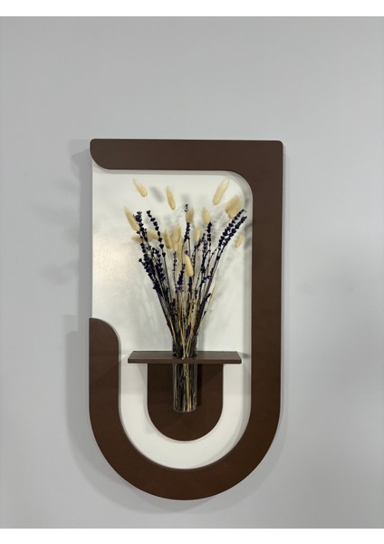 Akasya Ahşap Pilli Ledli Iskandinav Tarzı Salon Duvar Rafı Modern Çiçeklik 40 x 75 cm indirimleri