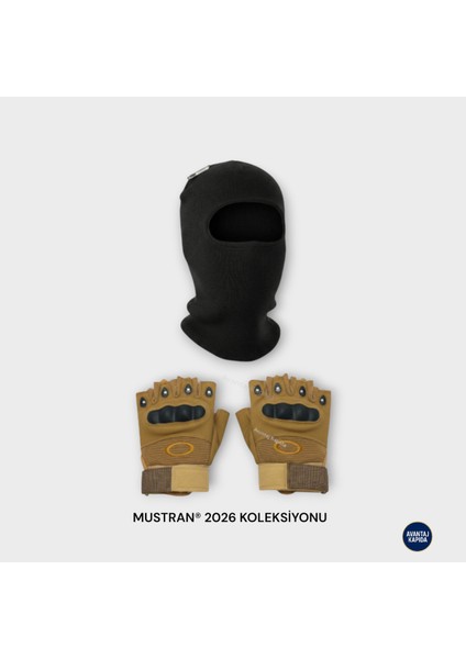 Suyutti Çift Kat Kışlık Kar Maskesi + Ithal Taktik Korumalı Motosiklet Outdoor Eldiven 2’li Set