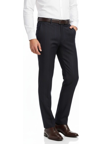 Erkek Regular Fit Çizgili Kumaş Pantolon Likra Kumaş BGL-ST05037 modelleri
