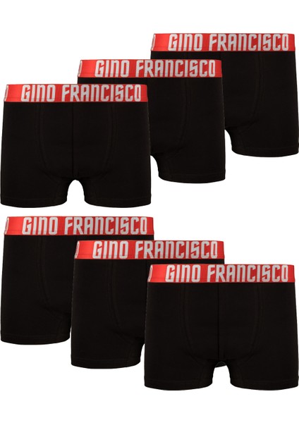 Pamuklu Esnek 6'lı Kutulu Comfort Kırmızı Erkek Boxer - Mood Collection