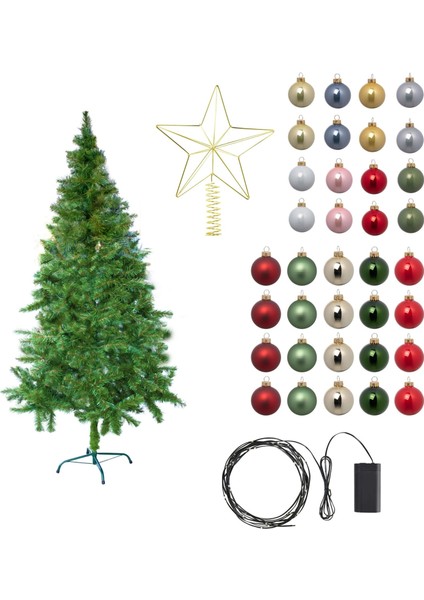 Çam Ağacı Seti, Çok Renkli, 150CM