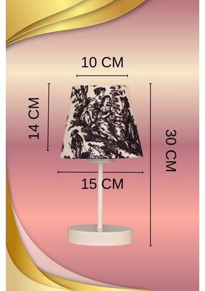 Vintage Beyaz Ayak Toile De Jouy Masa Lambası Lambader Kablolu Arapuarlı fiyatları