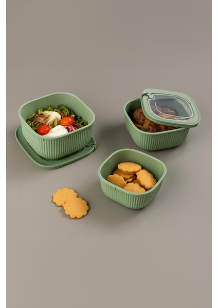 Kare 12 Parça Vakumlu Sızdırmaz Hava Almaz Saklama Kabı Seti Karışık 4X(1800/1100/600 Ml) fırsatları