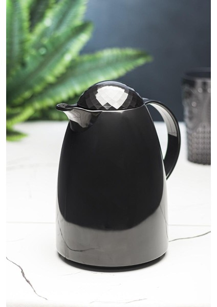 1 Lt Akrilik Siyah Çay Termosu 12 Saat Sıcak 24 Saat SOĞUK-2828 fiyatları