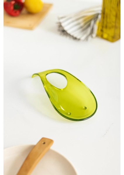 Akrilik Yeşil Tezgah Üstü Kirli Kaşıklık & Kepçe Altlığı modelleri