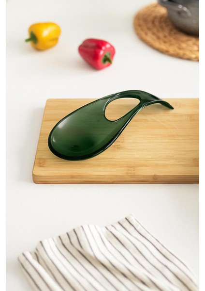 Akrilik Koyu Yeşil Tezgah Üstü Kirli Kaşıklık & Kepçe Altlığı fırsatları