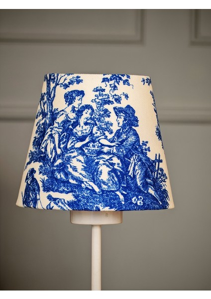 Vintage Beyaz Ayak Toile De Jouy Masa Lambası Lambader Kablolu Arapuarlı modelleri