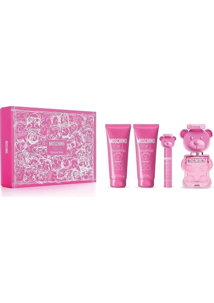 Toy2 Bubble Gum Edt Parfüm 100 ml + Duş Jeli 100 ml + Vücut Losyonu 100 ml + Seyahat Boy 10 ml