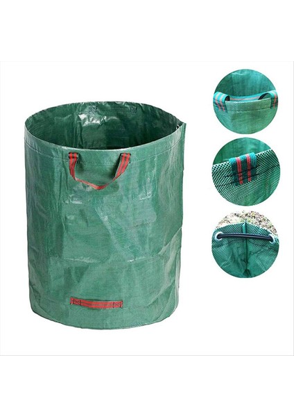 Bahçe Atık Torbası Büyük Kapasite Bahçe Çantası Yeniden Kullanılabilir Su Geçirmez Yaprak Çuval Ot Çöp Kutusu Bahçe Çim Havuzu Için Konteyner (Yurt Dışından) modelleri