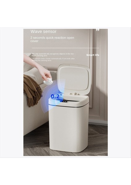 16L Otomatik Akıllı Indüksiyon Çöpü Ev Mutfak Mutfak Çok Fonksiyonlu Elektrikli Dokunmatik Depolama Kovası Pratik (Yurt Dışından) modelleri